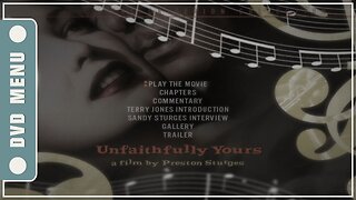 Unfaithfully Yours - DVD Menu