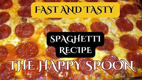 OLD SPAGHETTI RECIPE. FAST AND TASTY