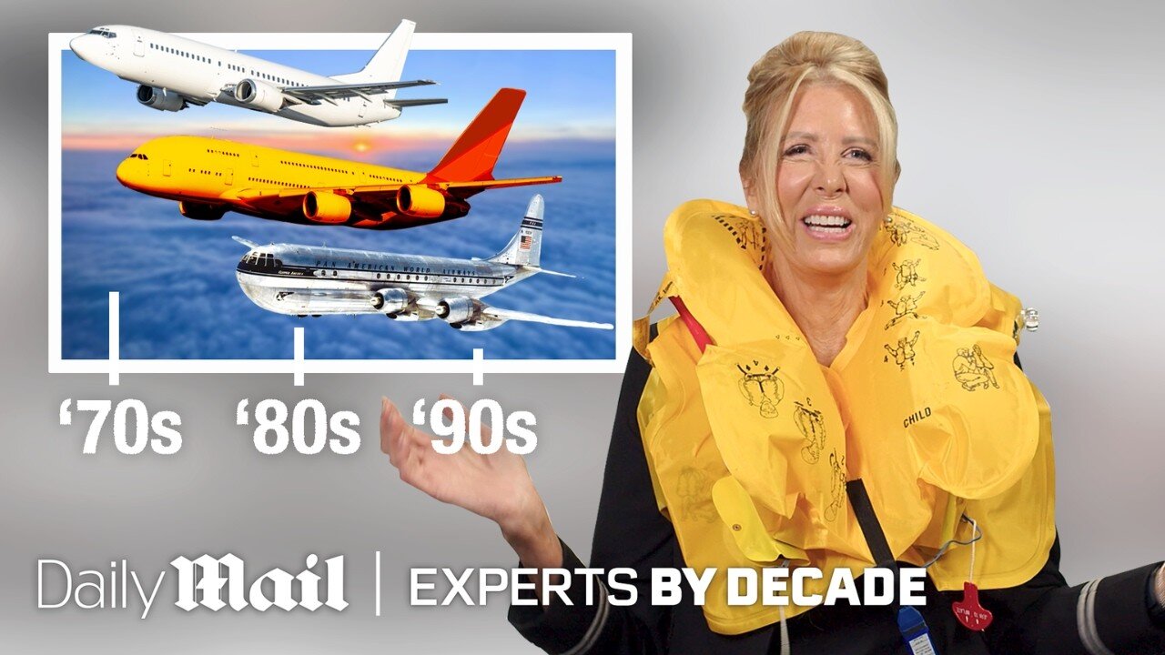 Flight Attendant Life in the 1970's vs 80's vs 90's vs Today | Experts By Decade | Daily Mail