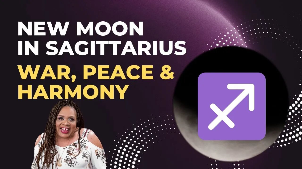 #newmoon In #sagittarius 🌚 War, Peace and Harmony of Self and Humanity