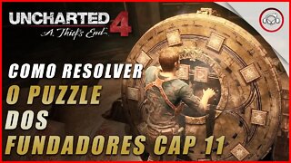 Uncharted 4 Ps5, Como resolver o puzzle dos fundadores no Cap 11 | Super dica