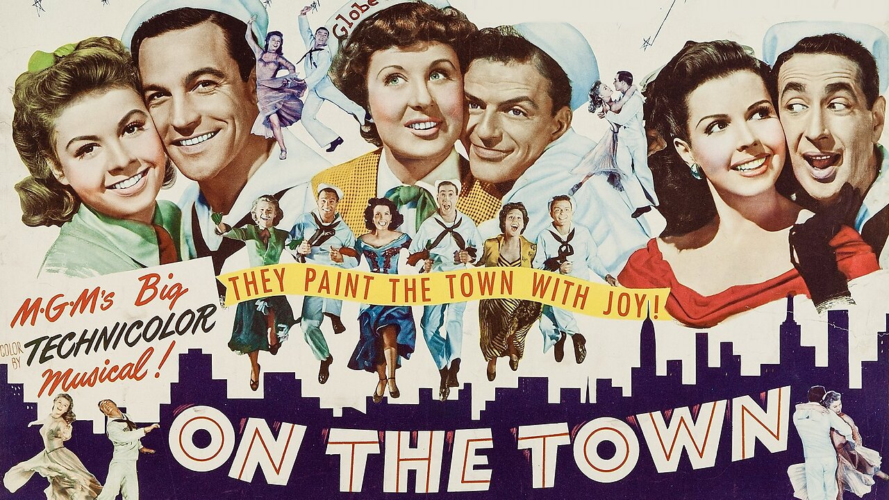 On The Town (1949 Full Movie) | Musical/Comedy | Gene Kelly, Frank Sinatra, Betty Garrett, Ann Miller, and Feat. Jules Munshin and Vera-Ellen.