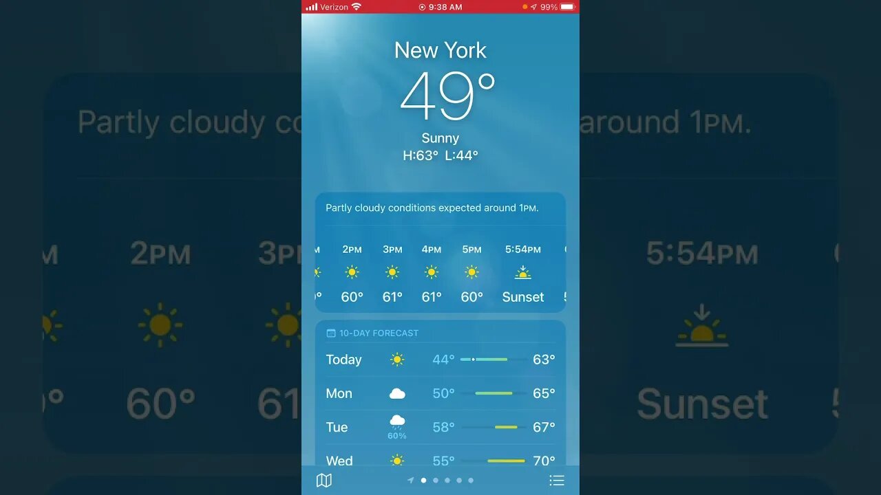 iPhone weather doesn’t make sense