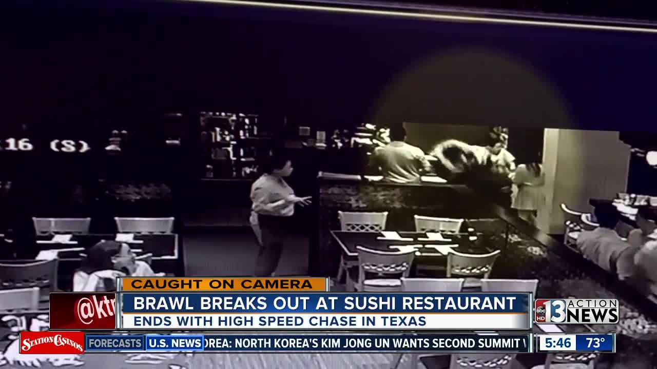 Brawl breaks out at sushi restaurant