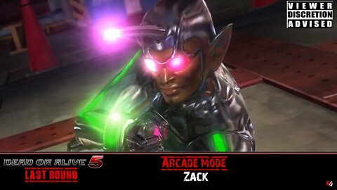 Dead or Alive 5 Last Round: Arcade Mode - Zack