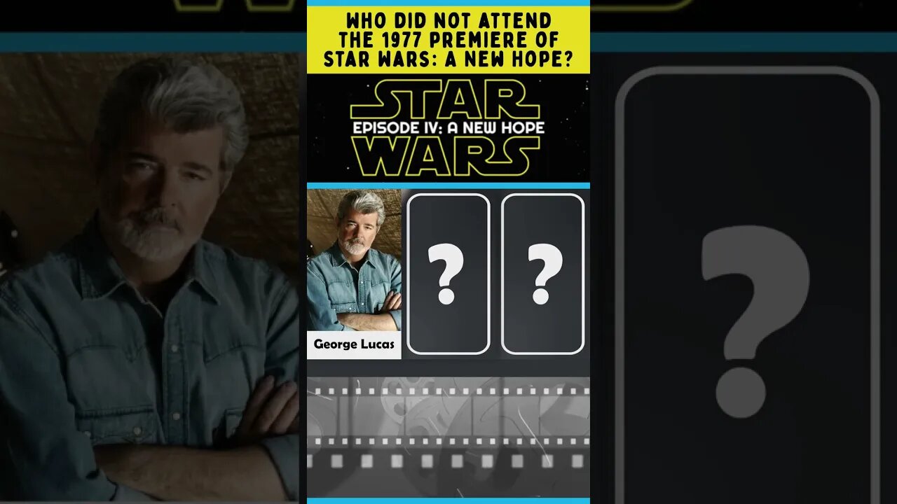Who did not attend the 1977 premiere of Star Wars: A New Hope? #shorts #trivia #movie #starwars