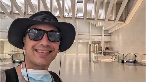 Creating a video at the Oculus Center in Manhattan, New York City. July 23, 2023.