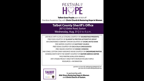 American Conversations - Sheriff Joe Gamble Talbot County, MD - Talbot Goes Purple