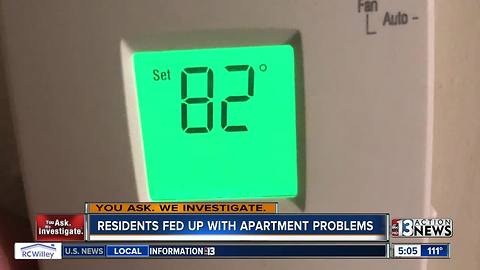 Residents complain of several problems at apartment complex near strip