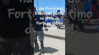 Cabo Frio é top! Evento de pátins na praia do Forte! #shorts #riodejaneiro