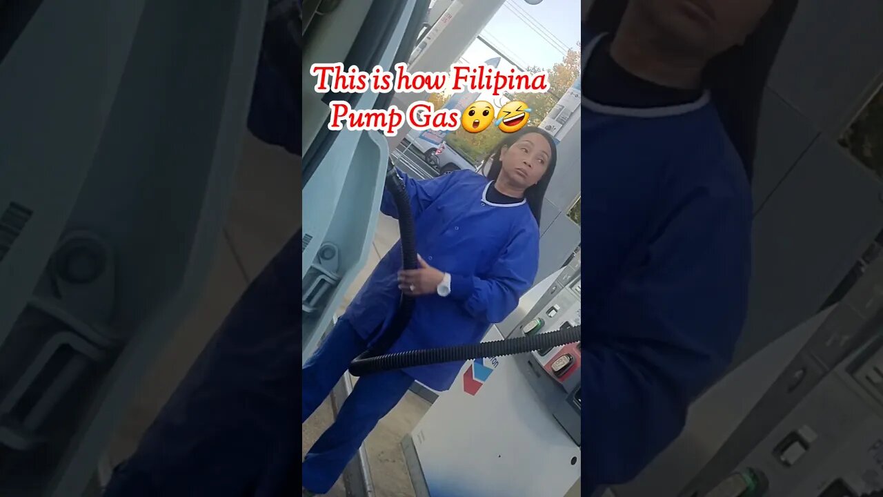 Filipina reaction to Pump Gas😲🤣
