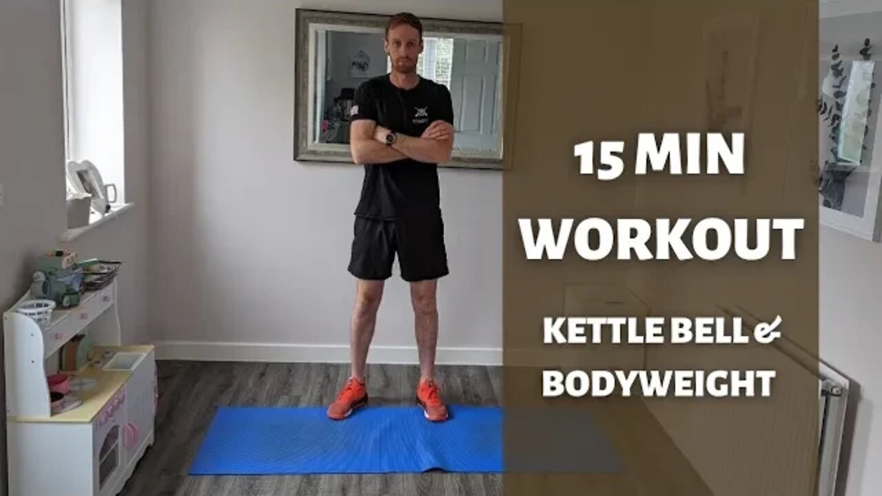 15 Minute Intense Home Workout | Kettle & Bodyweight