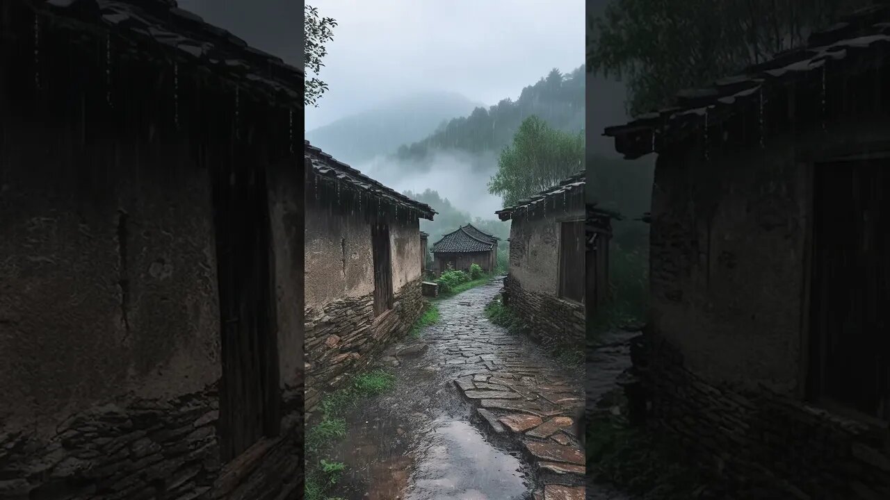 震撼·雨声助眠：乡间下雨声帮助你缓解压力，提高工作效率、冥想治愈失眠ASMR#shorts #rainsounds #rain #meditation #relax #shortvideo