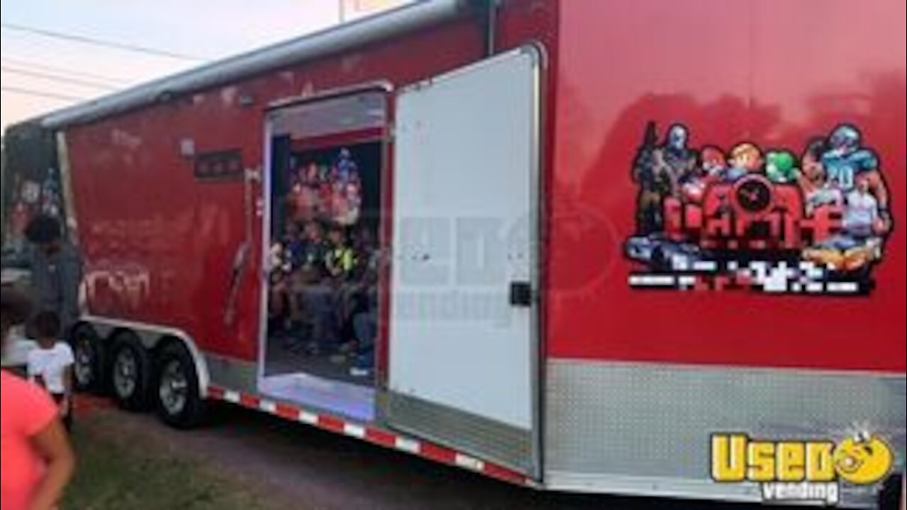 Fully-Customized 2017 32' Mobile Gaming Trailer in Great Working Condition | Used Video Game Trailer