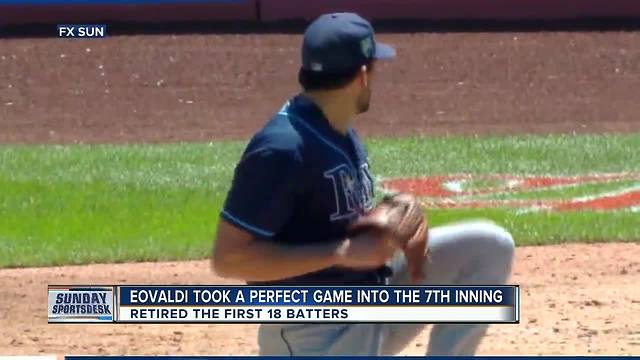 Nathan Eovaldi flirts with perfection as Tampa Bay Rays rout New York Mets 9-0