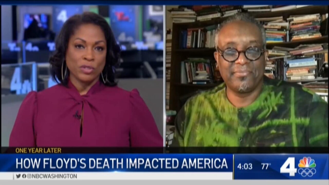 NBC 4 Leftist anchor Shawn Yancy & Black Supremacist Greg Carr talk about George Floyd