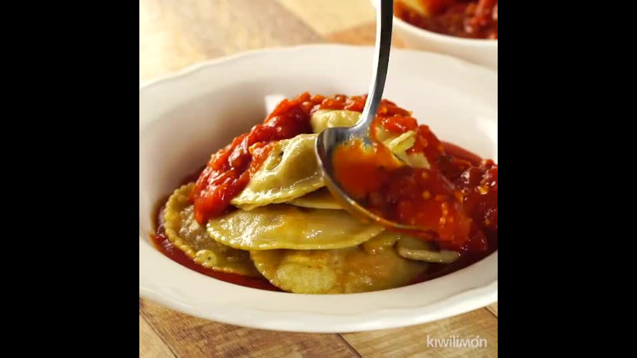 Cod ravioli