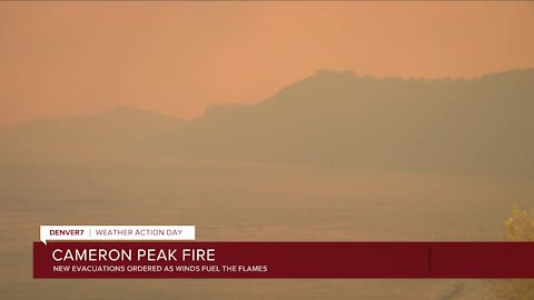 Cameron Peak Fire flares up overnight and Wednesday, triggering new evacuations