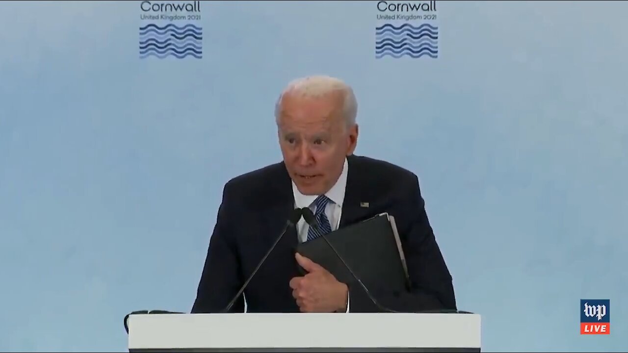 Biden Says He's Going to Get in Trouble with His Staff Then Physically Cowers to the Press