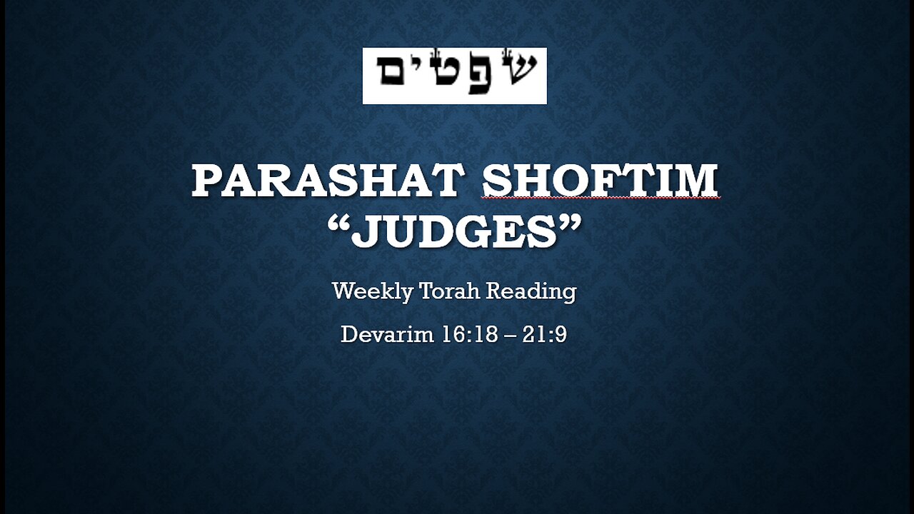 Parashat Shoftim Reading