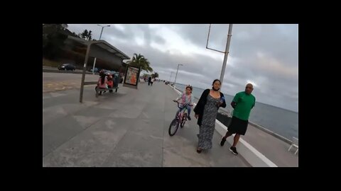 Roller Blading on the Boardwalk in Veracruz, Mexico!