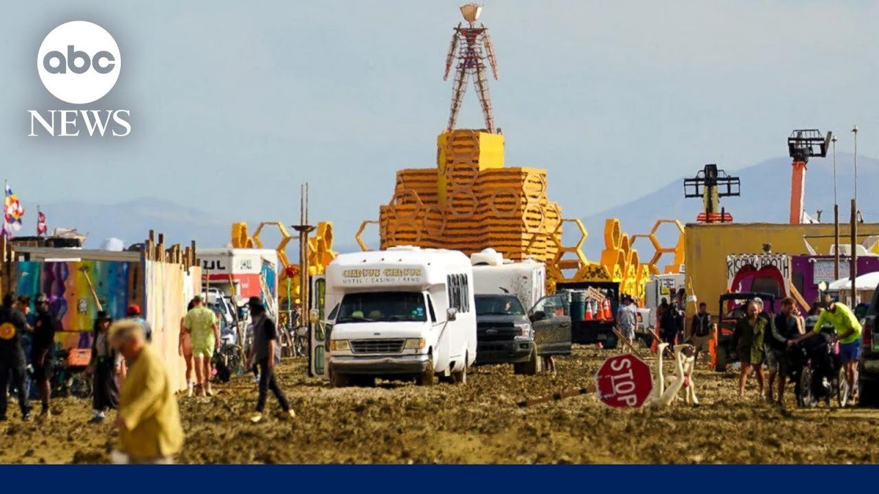 Investigation into death at Burning Man amid heavy rain