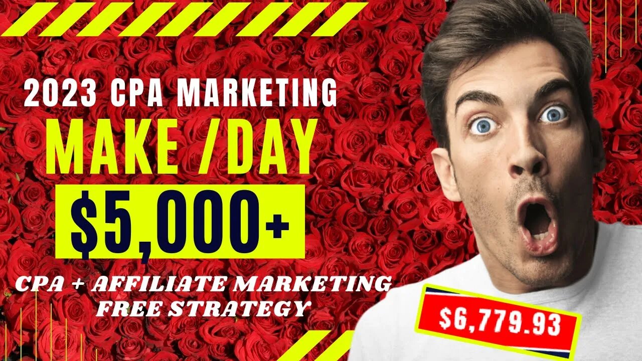 CPA Marketing 2023: MAKE $5000 Per Month By Promoting CPA Offers, Make Money Online