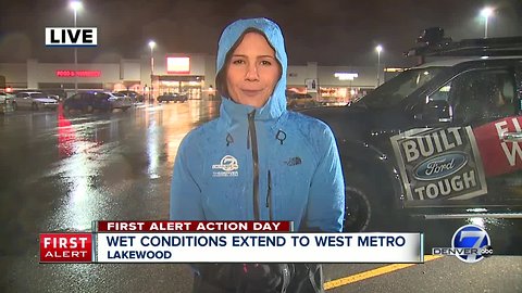 Rain, wind in Lakewood Wednesday morning