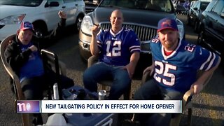 New tailgating policy in effect for Bills home opener