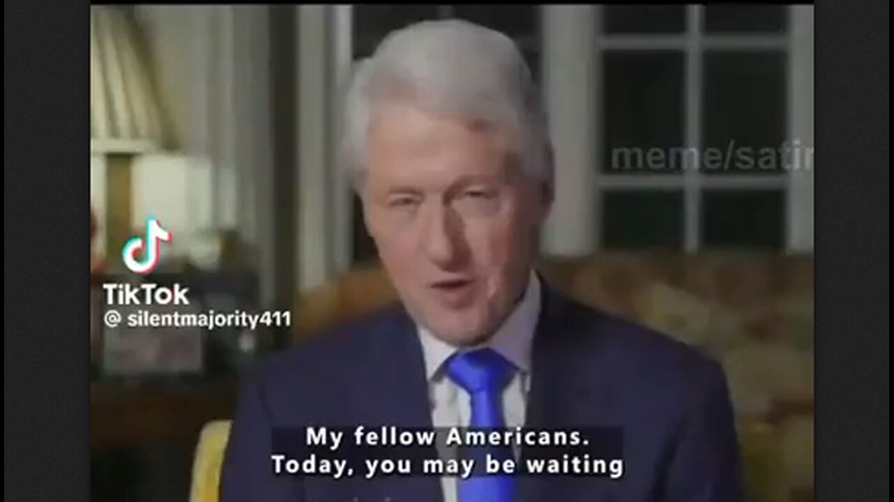 Deep Fake - Bill Clinton Makes A Statement About Epstein Involvement