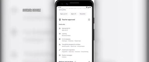 Google adds tab of teacher-approved apps for kids