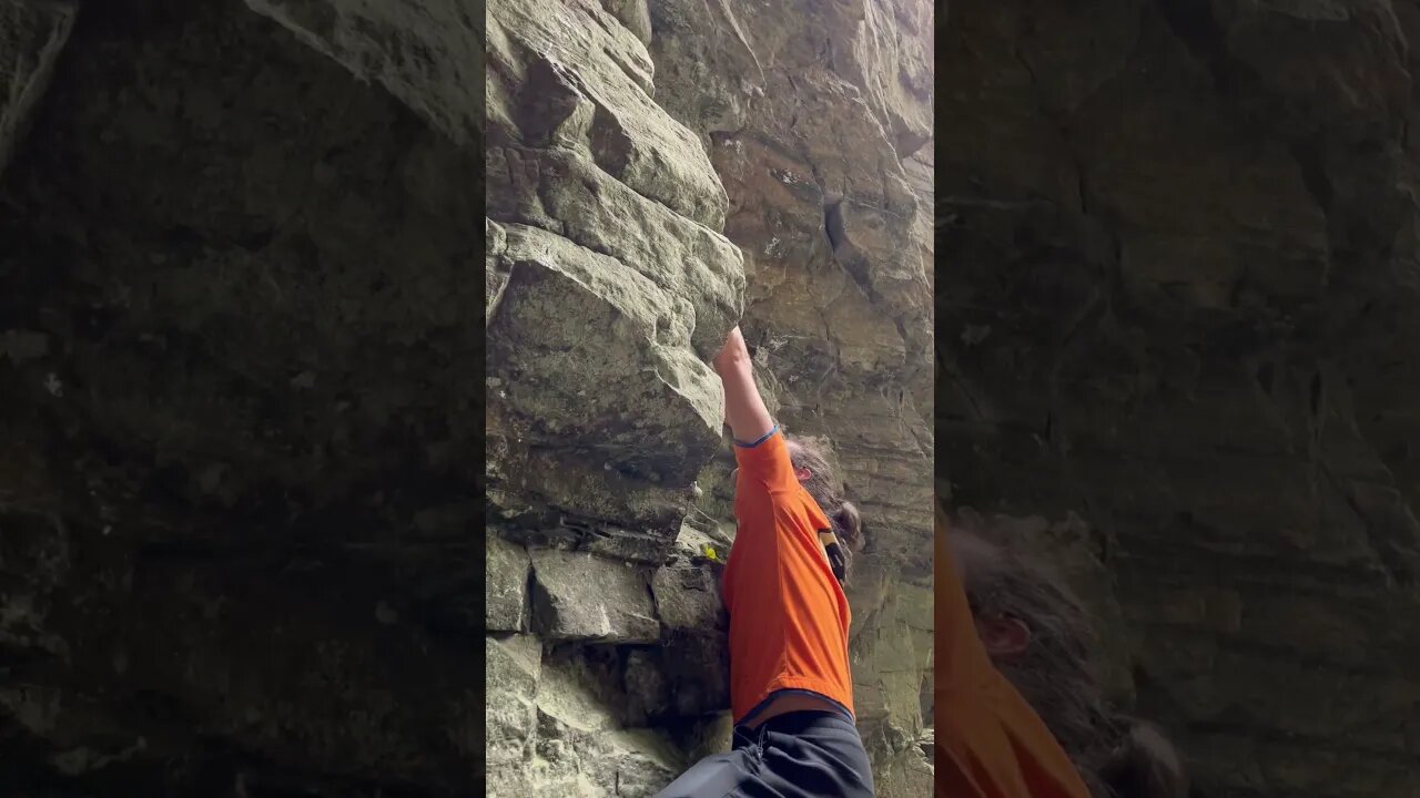 Free solo climbing gone wrong #sweatypalms