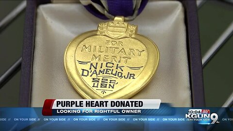 Purple Heart medal donated to Tucson Goodwill