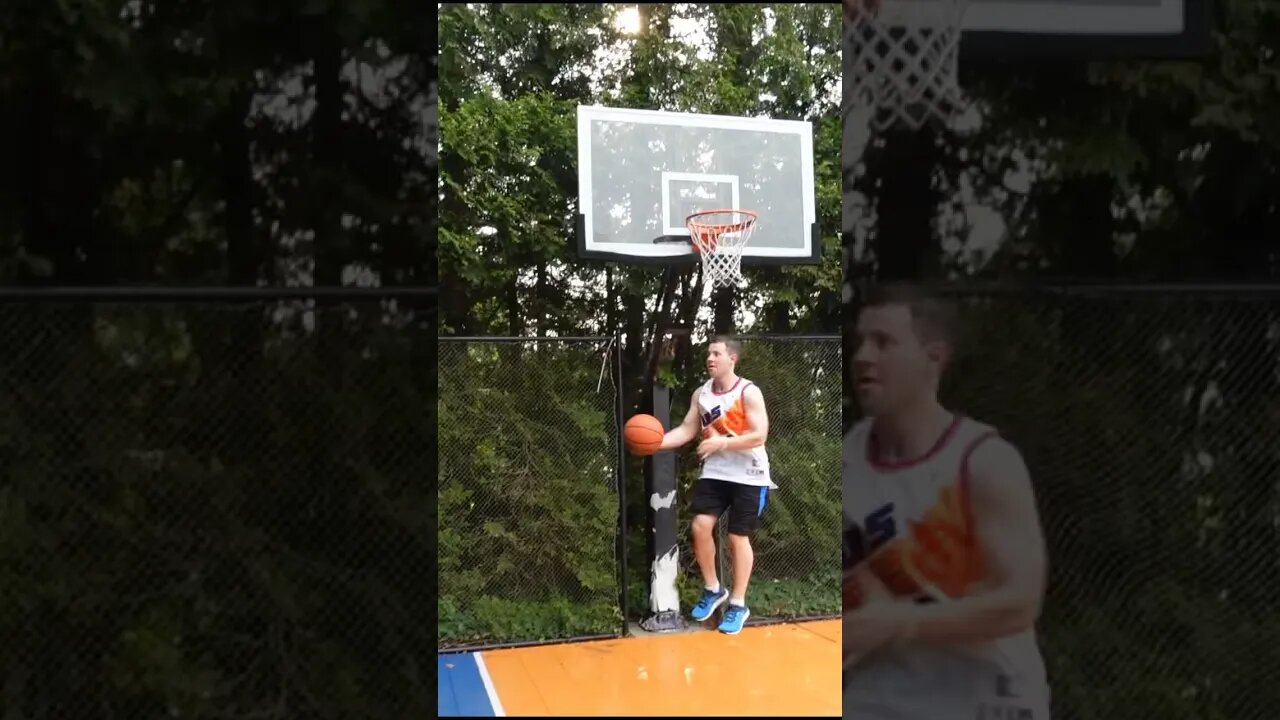 Rate the creativity level on this shot! #trickshots #basketballtrickshots #hooper