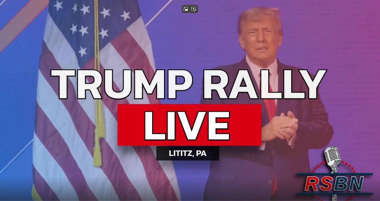 Trump Rally in Lititz, Pennsylvania - WATCH PARTY! 11.3.2024