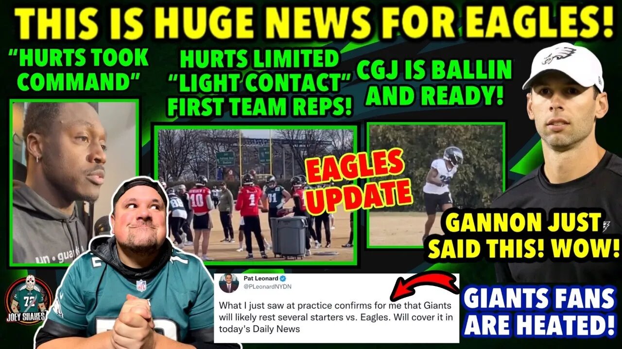 BIG NEWS! Eagles News And Rumors! The Biggets Game Of The Season! Eagles vs Giants!