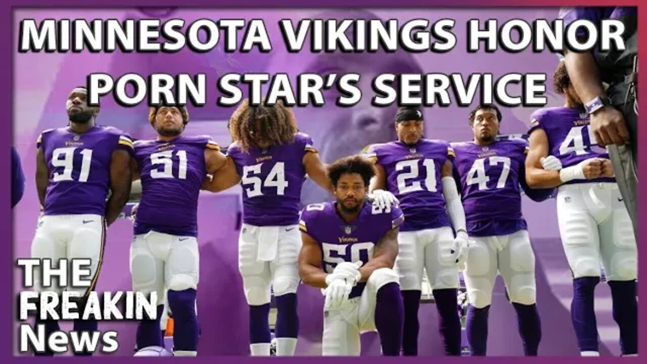 NFL Team The Minnesota Vikings Show Porn Star Johnny Sins On Screen During Salute To Military