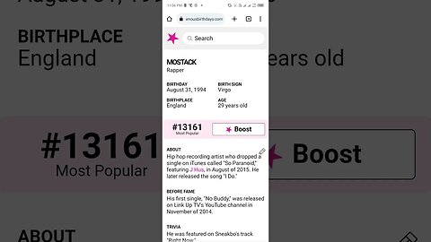 HAPPY 29 BIRTHDAY MOSTACK Rapper