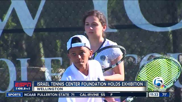 Israel Tennis Center Foundation holds exhibition match in Wellington