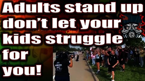 Adults stand up! Don't let your kids fight for you! Kids show the way!