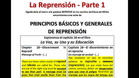 EL DON DEL HABLA - La Reprensión (Parte 1)