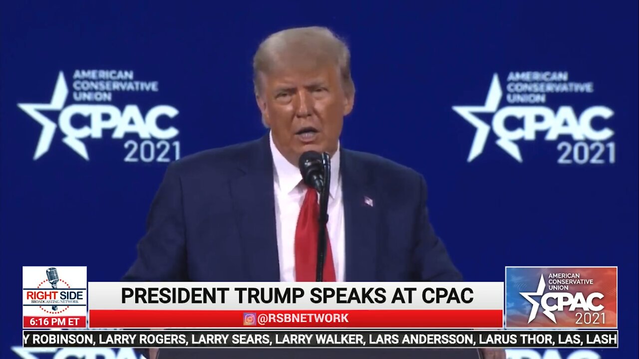 CPAC でのドナルド・トランプ大統領