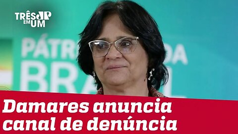 Damares anuncia canal de denuncias para professores que atentem contra moral e religião