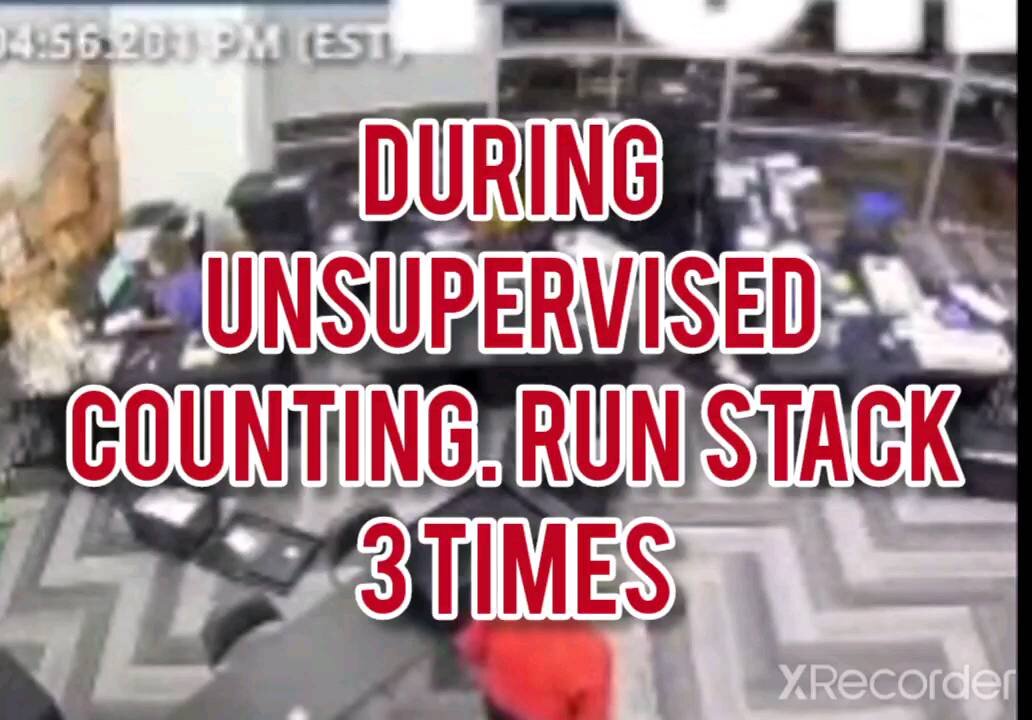 DURING UNSUPERVISED COUNTING. COUNTED SAME STACK 3 TIMES!