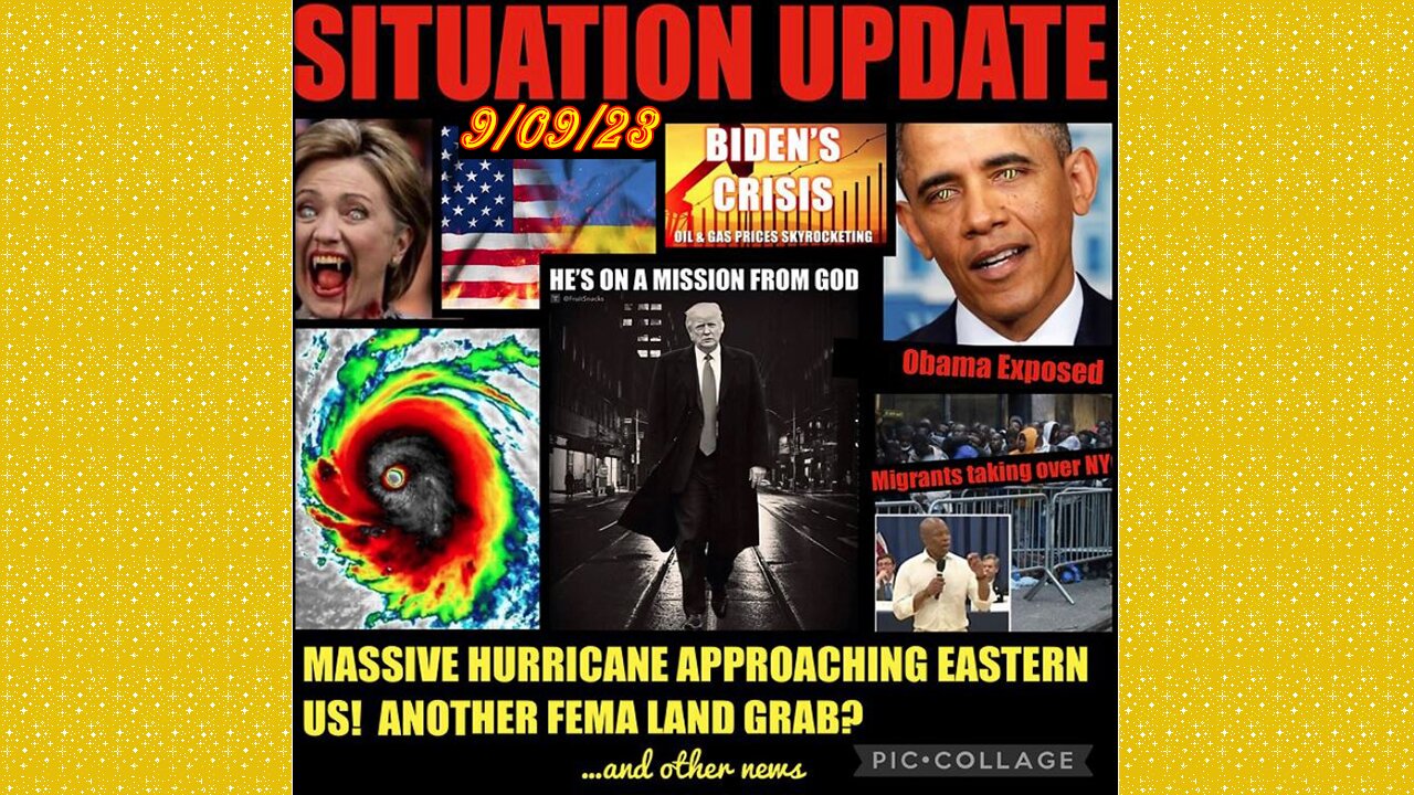 SITUATION UPDATE 9/9/23 - Maui Massacre Update, Chad Uprising, Obama Murder Connections, Hrc Intel