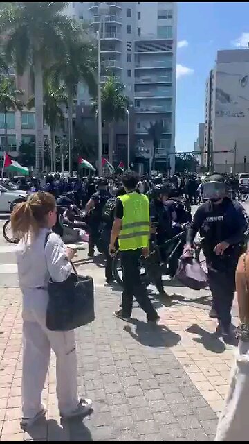 Florida doesn't play. It isn't Portland or Sanfran. Pro Hamas activists tried blocking traffic....