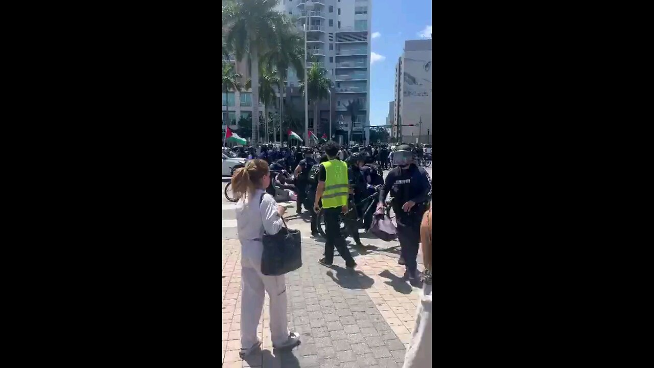 Florida doesn't play. It isn't Portland or Sanfran. Pro Hamas activists tried blocking traffic....