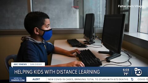 Father Joe's Villages helps students with distance learning