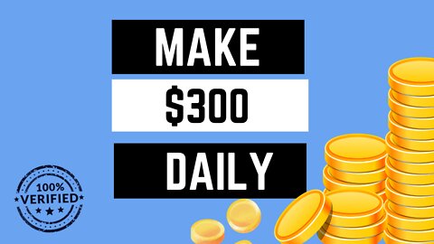 $300 Days Online Have Never Been This Easy Until Now! (Make money working from home)