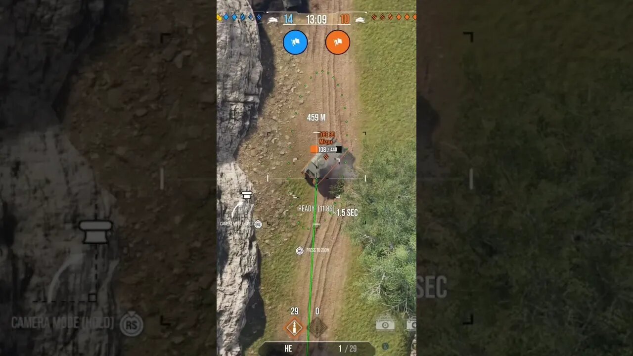World of Tanks: he was waiting for my shot! XD